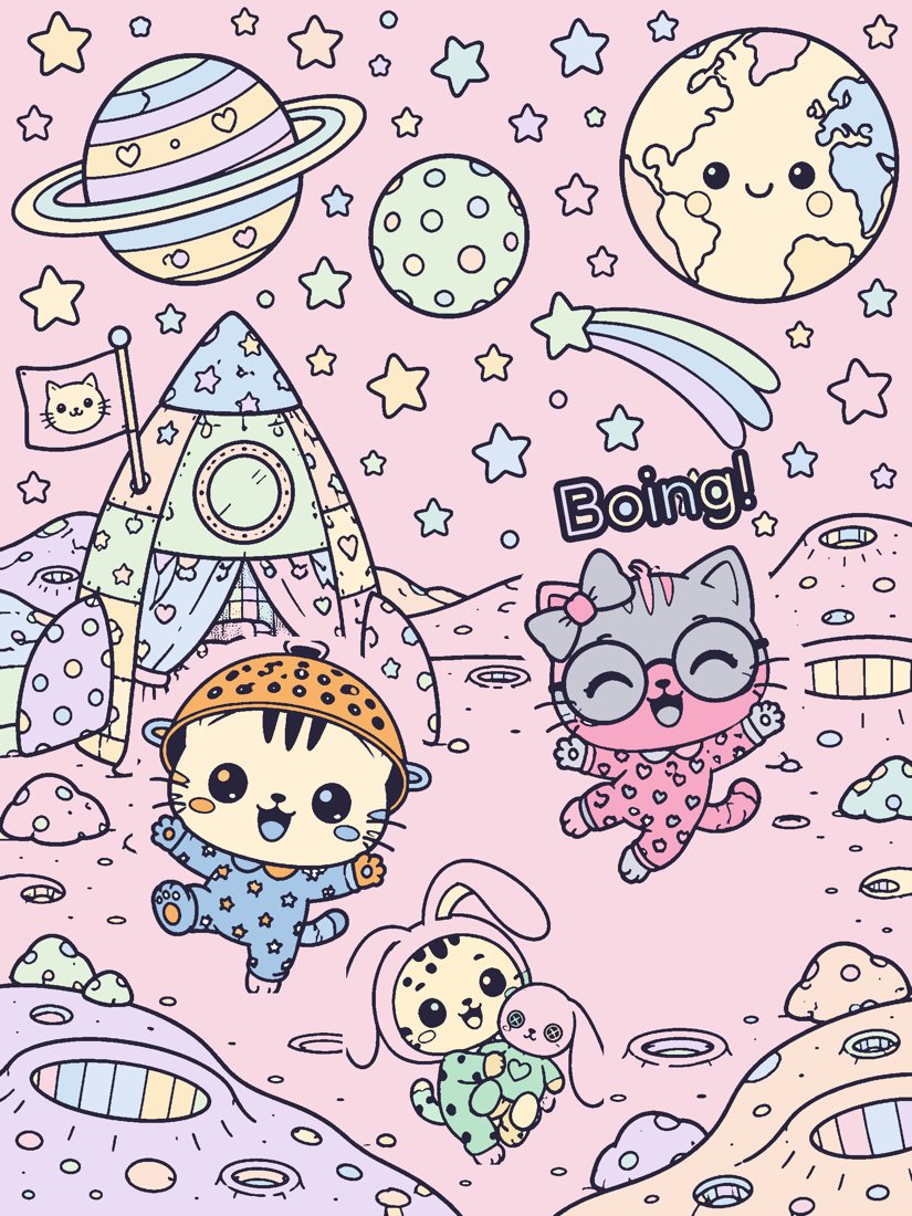 Blanket Fort page, colored